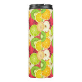 カラフルなおもしろいのフルーツパターン タンブラー (裏面)
