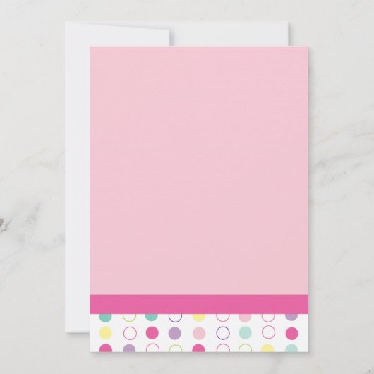 カラフルなおもしろいの双生児の女の子の最初誕生日の招待状 招待状 (裏面)