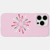 カラフルなお祝いコンフェティと花火 Case-Mate iPhoneケース (裏面 (横))