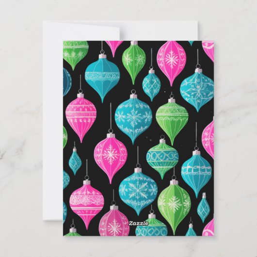 カラフルなお祭り気分を満喫する3枚の写真のカード シーズンカード (裏面)