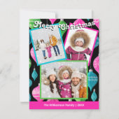 カラフルなお祭り気分を満喫する3枚の写真のカード シーズンカード (正面)