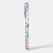 カラフルなお花のイニシャル入り Case-Mate iPhoneケース (裏面 / 左)