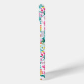 カラフルなお花のイニシャル入り Case-Mate iPhoneケース (裏面 / 左)