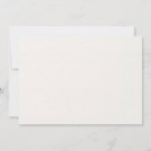 カラフルなお花のガーデン 水彩画 ベビーシャワー セーブザデート (裏面)