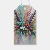 カラフルなお花のブーケ ありがとう ギフトタグ (裏面)