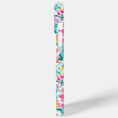 カラフルなお花のモノグラム入りガーデン Case-Mate iPhoneケース (裏面 / 左)