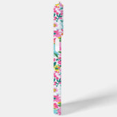 カラフルなお花のモノグラム入りガーデン Case-Mate iPhoneケース (裏面 / 右)