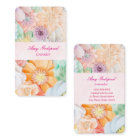 カラフルなお花の名刺