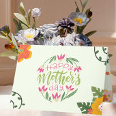 カラフルなお花の母の日カード サンキューカード