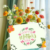 カラフルなお花の母の日カード サンキューカード