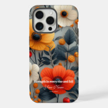 カラフルなお花のiPhone 15 Pro Max カスタムケース
