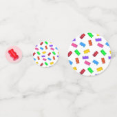 カラフルなお菓子とハート コンフェッティ (裏面)