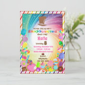 カラフルなお菓子のテーマ チョコレート ゴールデンチケット レインボー侵攻 招待状 (スタンド正面)