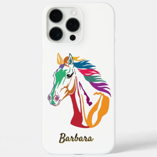 カラフルなお馬さんのCase-Mate iPhoneケース Case-Mate iPhoneケース (裏面)