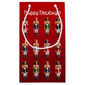 カラフルなくるみ割りの戦わない兵隊 スモールペーパーバッグ (裏面)