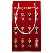 カラフルなくるみ割りの戦わない兵隊 スモールペーパーバッグ (正面)