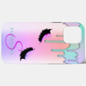カラフルなしずくが輝くつけまつげ Case-Mate iPhoneケース (裏面 (横))
