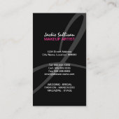 カラフルなしぶきのメーキャップアーティスト 名刺 (裏面)