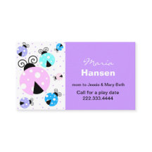 カラフルなてんとう虫のお母さんカード