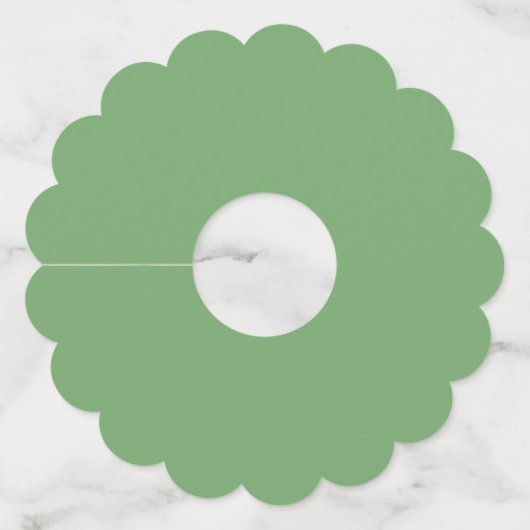 カラフルなひまわりのブライダルシャワー ワイングラスタグ (裏面)