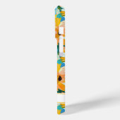 カラフルなひまわりの絵のイニシャル入り Case-Mate iPhoneケース (裏面 / 左)