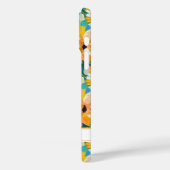 カラフルなひまわりの絵のモノグラム Case-Mate iPhoneケース (裏面 / 左)