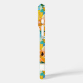 カラフルなひまわりの絵のモノグラム Case-Mate iPhoneケース (裏面 / 左)