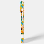 カラフルなひまわりの絵のモノグラム Case-Mate iPhoneケース (裏面 / 左)
