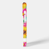 カラフルなひまわりの絵 モノグラム入り Case-Mate iPhoneケース (裏面 / 左)