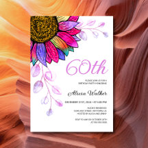 カラフルなひまわり 紫の葉 花の誕生日