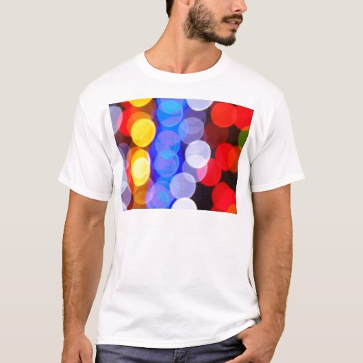 カラフルなぼやけた光 Tシャツ (正面)