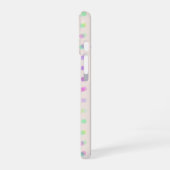 カラフルなぼやけた水玉模様 iPhone 16ケース (左側面)