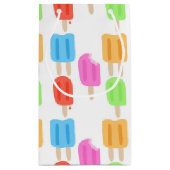 カラフルなアイスキャンデーパターン スモールペーパーバッグ (裏面)