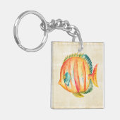 カラフルなアクアリウムの魚 キーホルダー (正面左)