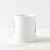 カラフルなアジアのドラゴン コーヒーマグカップ (中央)