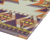 カラフルなアズテック派のパターン カッティングボード (角)