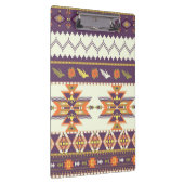 カラフルなアズテック派のパターン クリップボード (右)