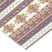 カラフルなアズテック派のパターン ショートテーブルランナー (コーナー)