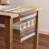 カラフルなアズテック派のパターン ショートテーブルランナー (インサイチュ)