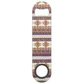 カラフルなアズテック派のパターン スピード栓抜き (裏面)