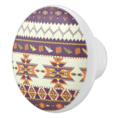 カラフルなアズテック派のパターン セラミックノブ (右)