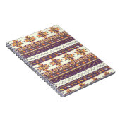 カラフルなアズテック派のパターン ノートブック (右側)