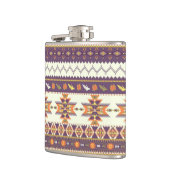 カラフルなアズテック派のパターン フラスク (左)
