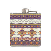 カラフルなアズテック派のパターン フラスク (裏面)