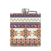 カラフルなアズテック派のパターン フラスク (裏面)