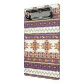 カラフルなアズテック派のパターン ミニクリップボード (アングル2)