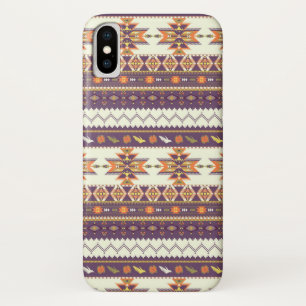 カラフルなアズテック派のパターン iPhone X ケース
