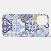 カラフルなアズレホス タイル: 手描きのパターン。 Case-Mate iPhoneケース (裏面 (横))