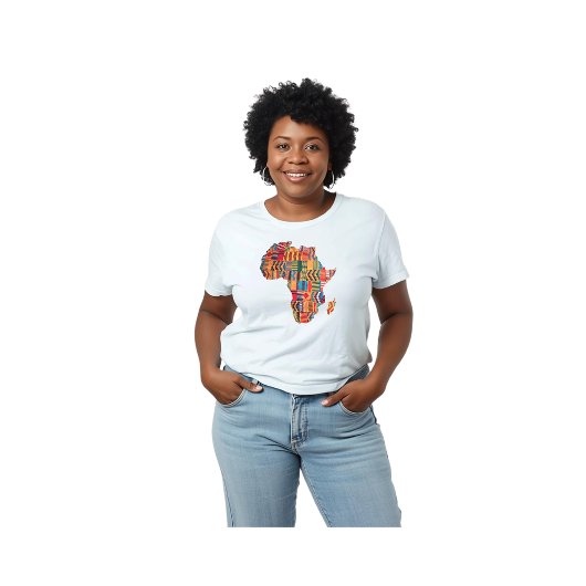 カラフルなアフリカの地図Tシャツ - 祝祭 Tシャツ