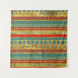 カラフルなアフリカの民族の種族パターン タペストリー